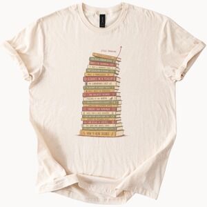 Still Growing TBR Tower Book Stack Tee